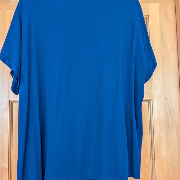 Blue Collared Boxy Shirt with Pocket - Picture 6 of 6